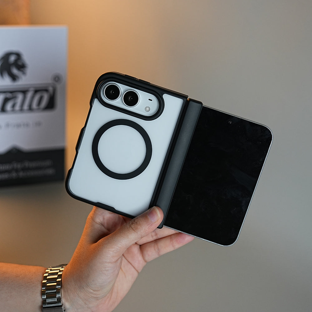 FrostMag Shield Back Case for iPhone Duo | MagSafe Compatible with Hinge Protection