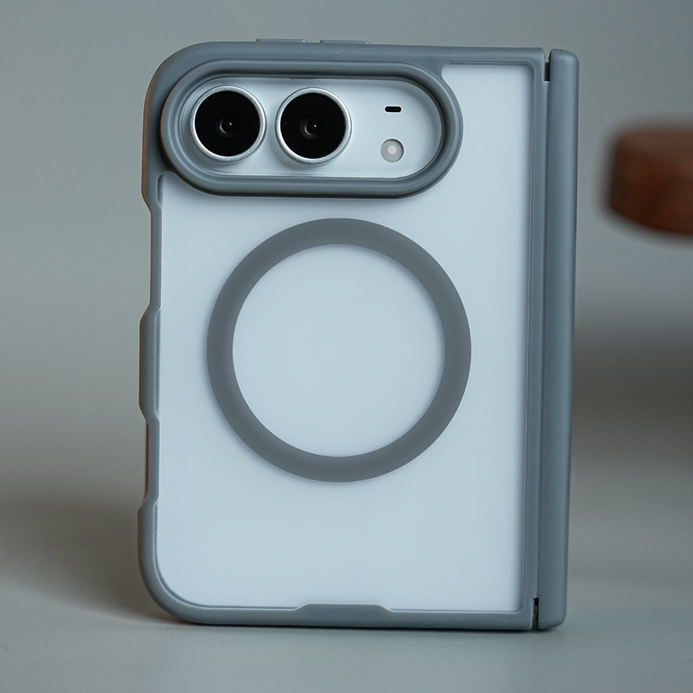 FrostMag Shield Back Case for iPhone Duo | MagSafe Compatible with Hinge Protection