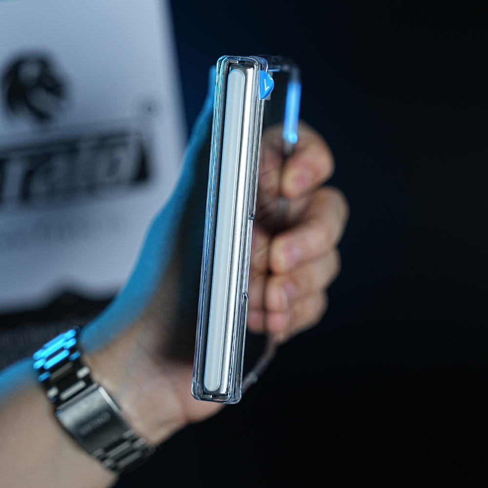 Crystal Clear Case for iPhone Duo | 360° Rotating Metal Stand & Hinge Protection
