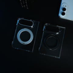 Crystal Clear Case for iPhone Duo | 360° Rotating Metal Stand | Front Glass | Metal Camera Ring