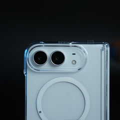 CrystalGuard Duo MagSafe Case for iPhone Duo | Clear Back Cover with Hinge & Front Glass Protection