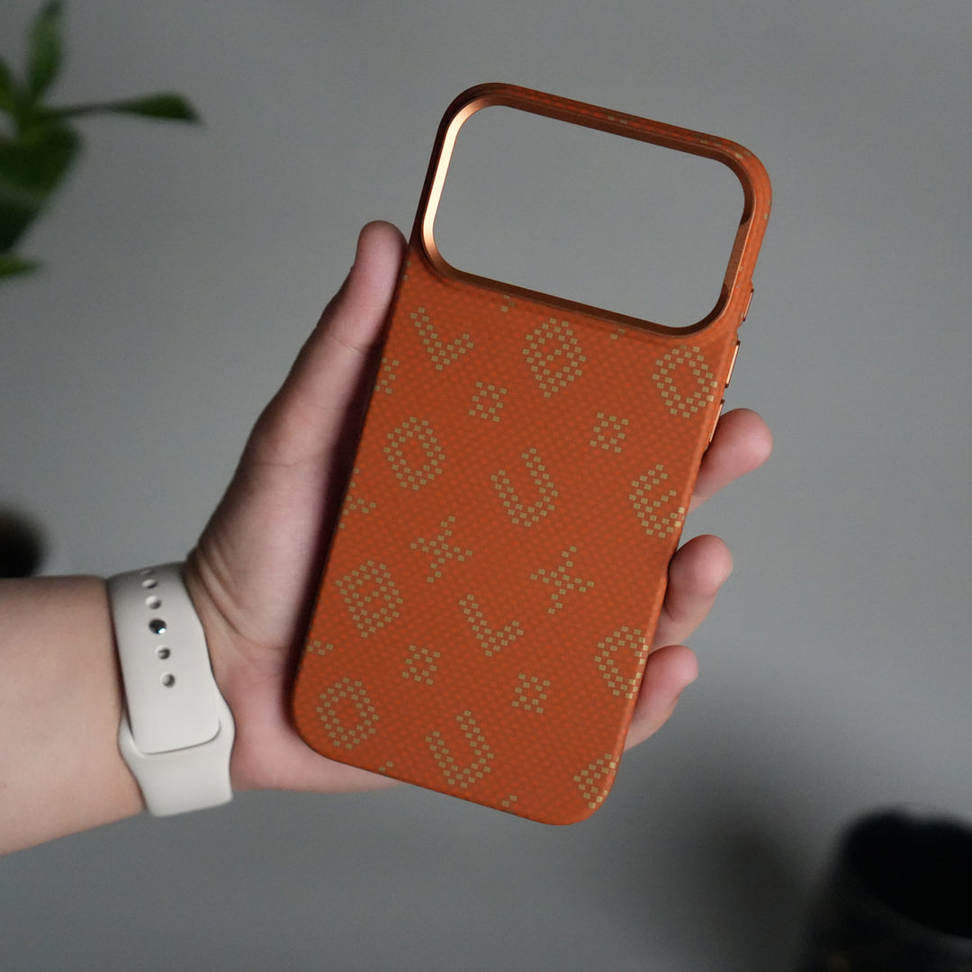 iPhone 17 Pro Max Aramid Fiber Slim Case Cover  | Orange