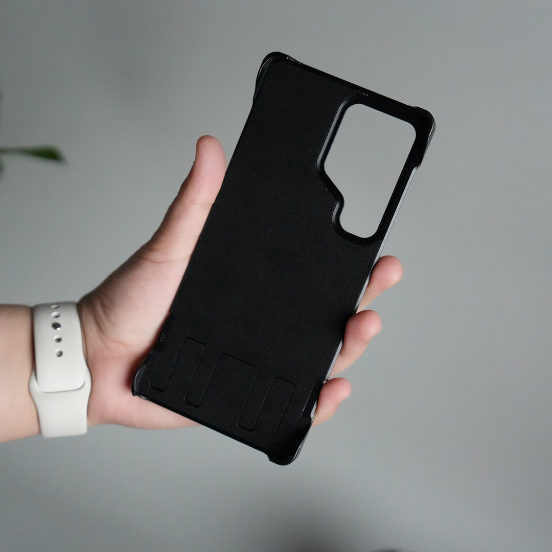 Galaxy S25 Ultra Magnetic Wooden Frameless Phone Case | Protective Shockproof Wireless Charging Cover