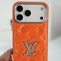 iPhone 17 Series Luxury Velvet Feel Monogram Case | Premium Designer Protective Cover