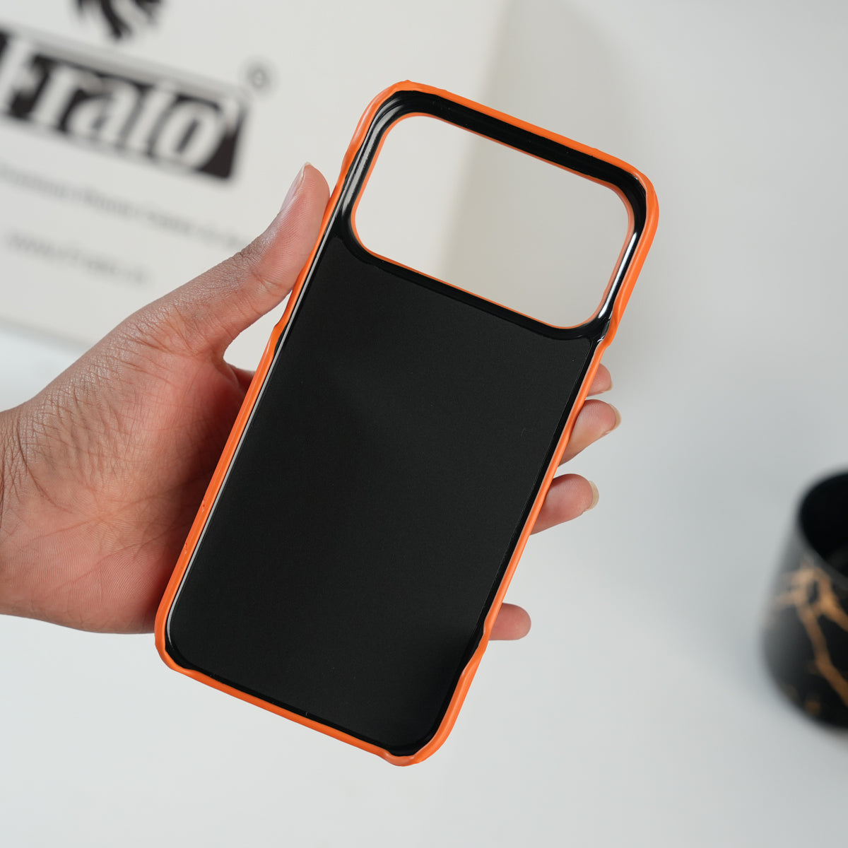 iPhone 17 Pro Max Premium H-Style PU Leather Case | Luxury Designer-Inspired Protective Cover