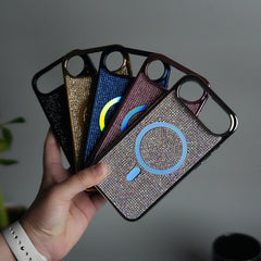 iPhone 17 Air Luxury Diamond Case Cover With MagSafe