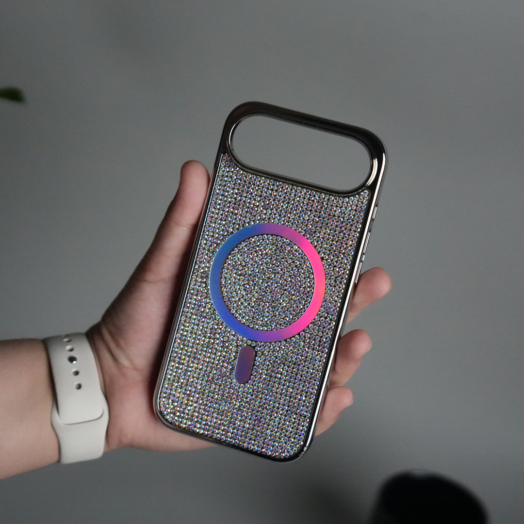 iPhone 17 Air Luxury Diamond Case Cover With MagSafe