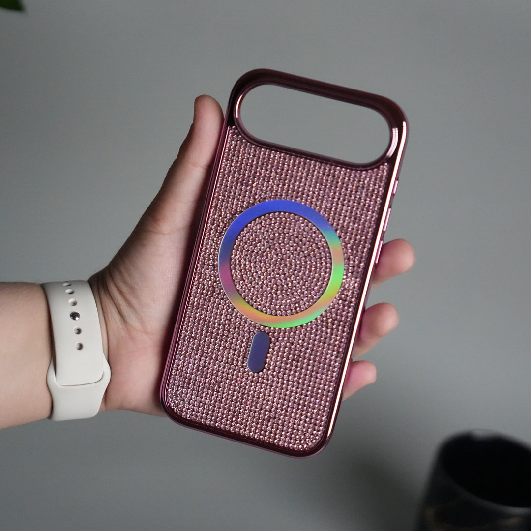 iPhone 17 Air Luxury Diamond Case Cover With MagSafe