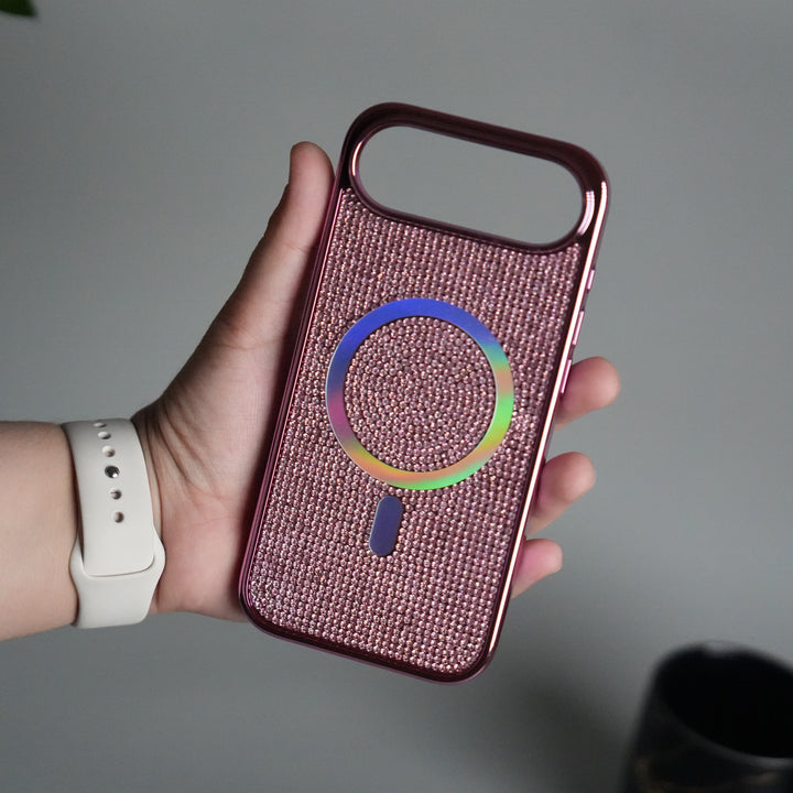 iPhone 17 Air Luxury Diamond Case Cover With MagSafe
