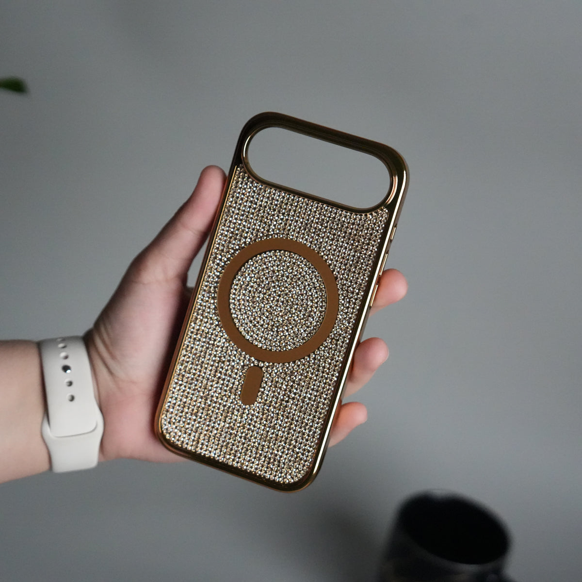 iPhone 17 Air Luxury Diamond Case Cover With MagSafe