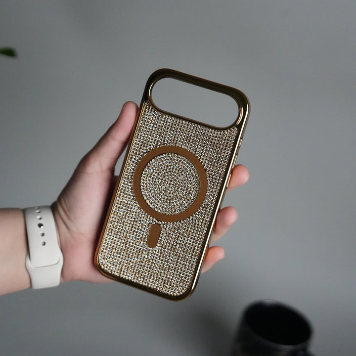 iPhone 17 Air Luxury Diamond Case Cover With MagSafe
