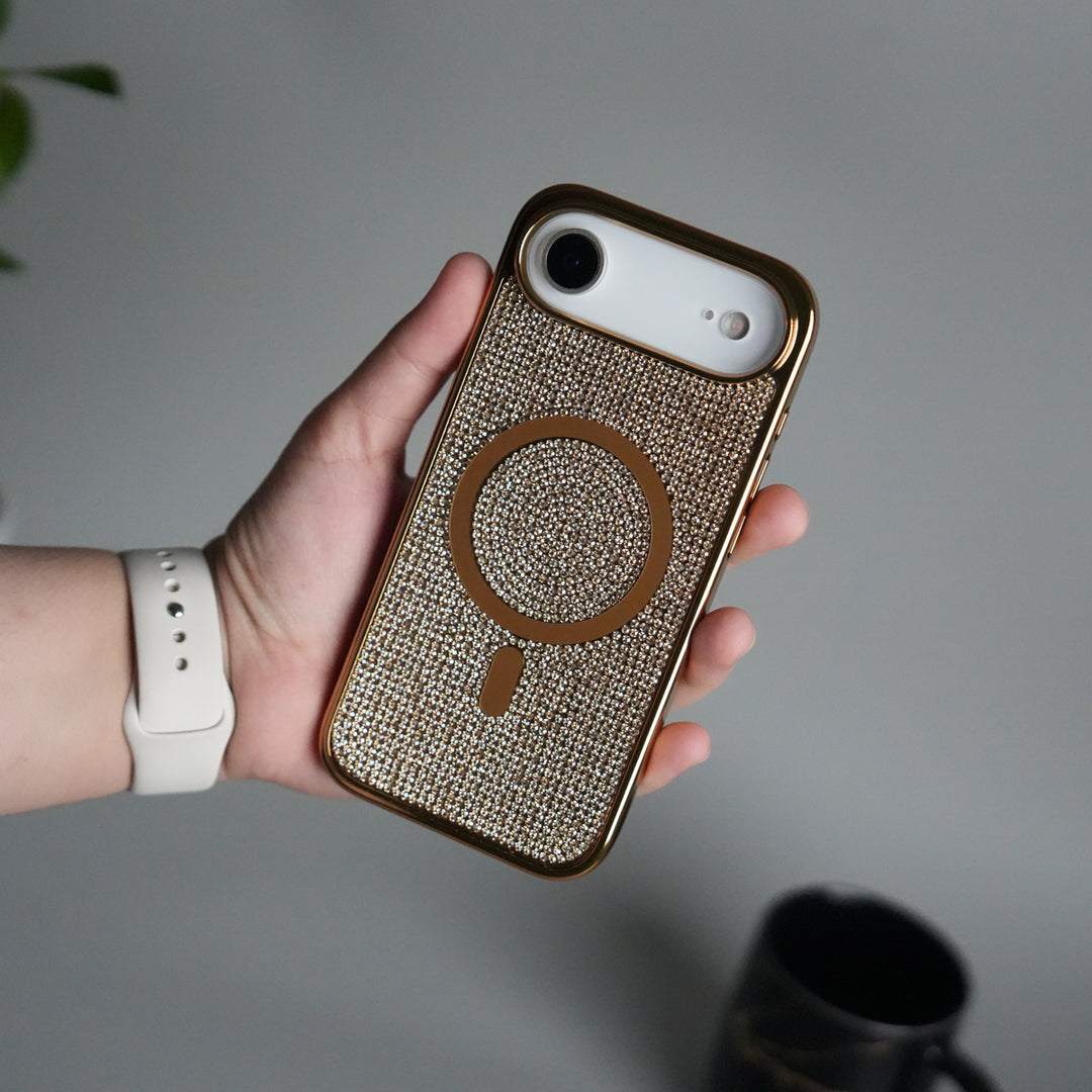 iPhone 17 Air Luxury Diamond Case Cover With MagSafe
