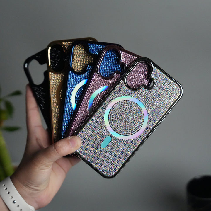 iPhone 17 Luxury Diamond Case Cover With MagSafe