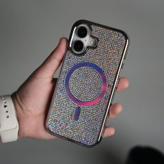 iPhone 17 Luxury Diamond Case Cover With MagSafe