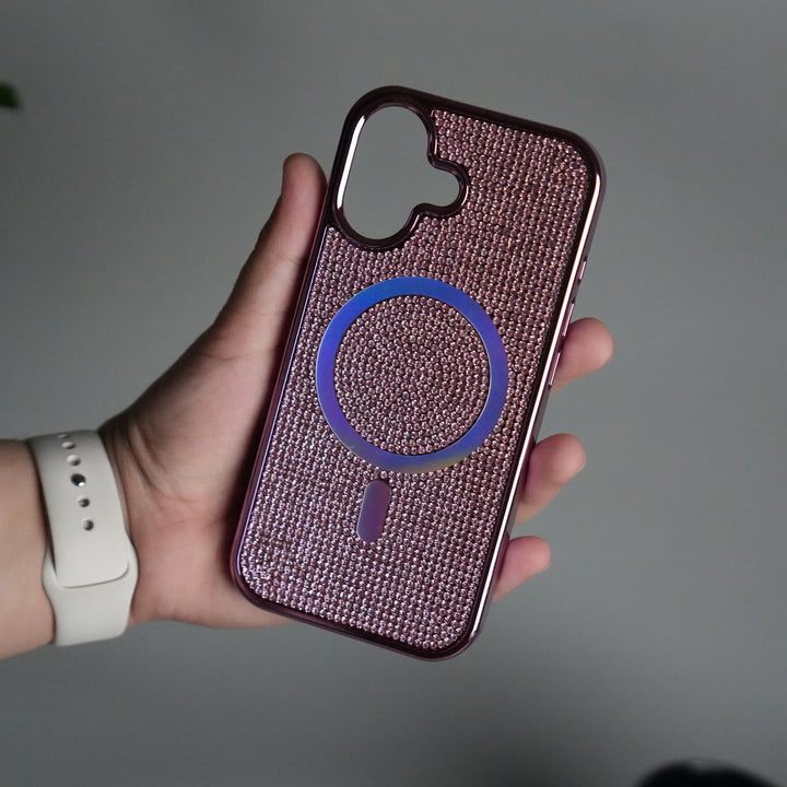 iPhone 17 Luxury Diamond Case Cover With MagSafe