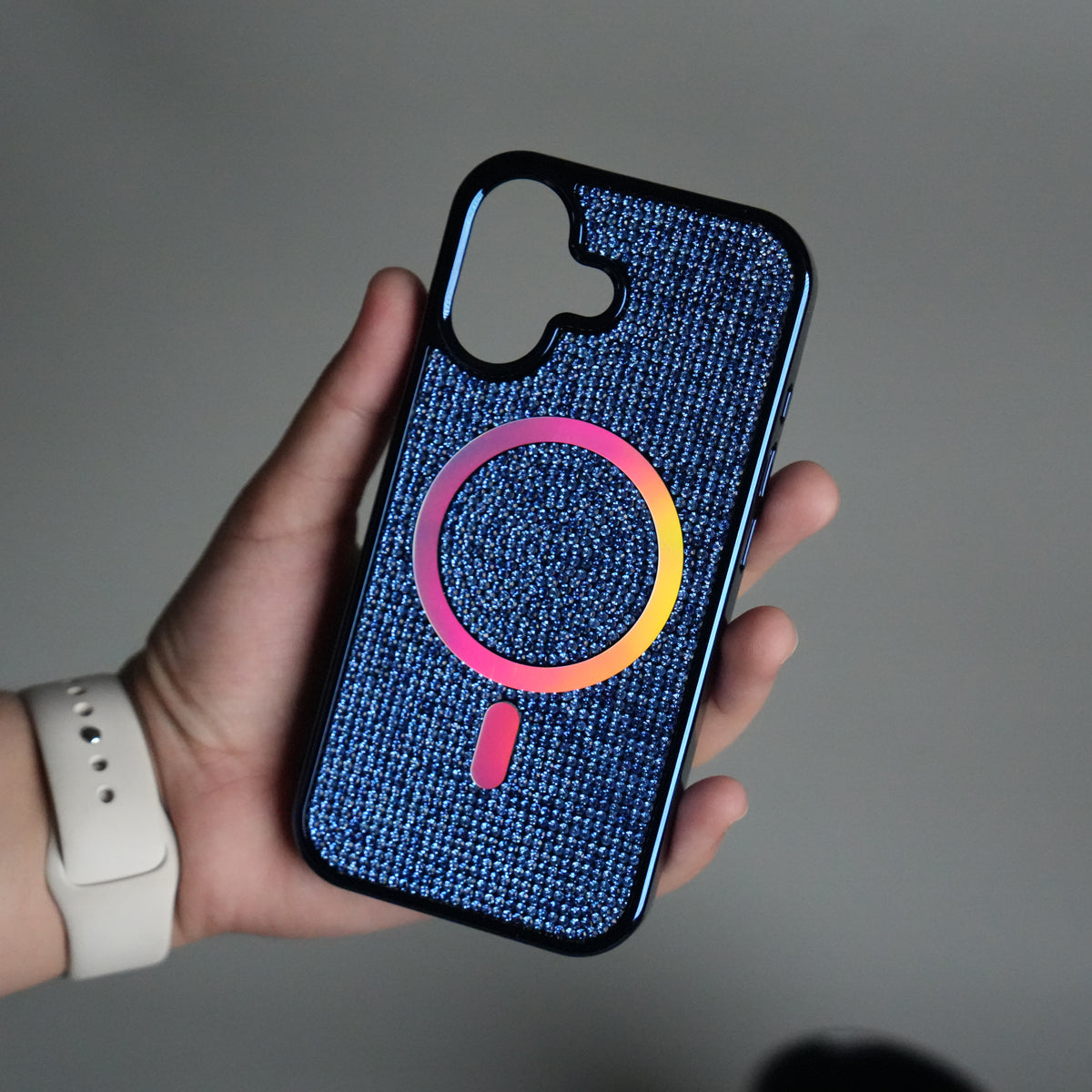 iPhone 17 Luxury Diamond Case Cover With MagSafe