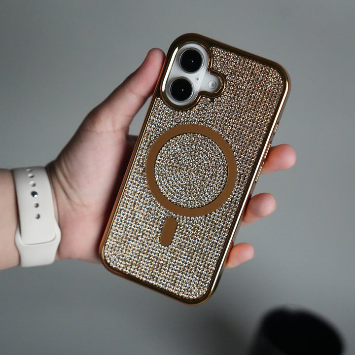 iPhone 17 Luxury Diamond Case Cover With MagSafe