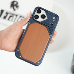 iPhone 17 Series Premium Wood Texture PVC MagSafe Protective Case