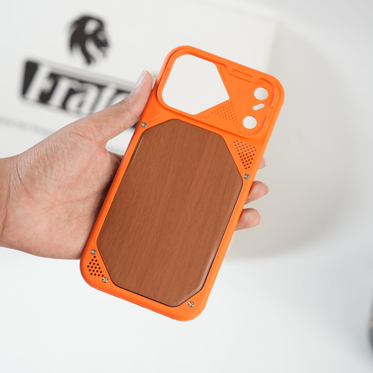 iPhone 17 Series Premium Wood Texture PVC MagSafe Protective Case