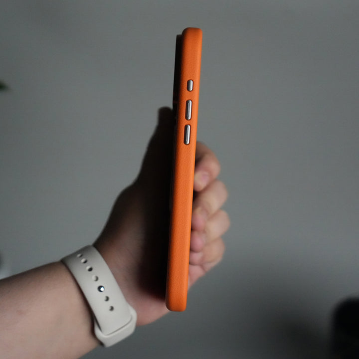 iPhone 17 Pro Max Premium Leather Kickstand Case | Metal Ring Stand | Shockproof Back Cover