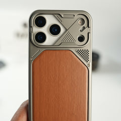 iPhone 17 Series Premium Wood Texture PVC MagSafe Protective Case