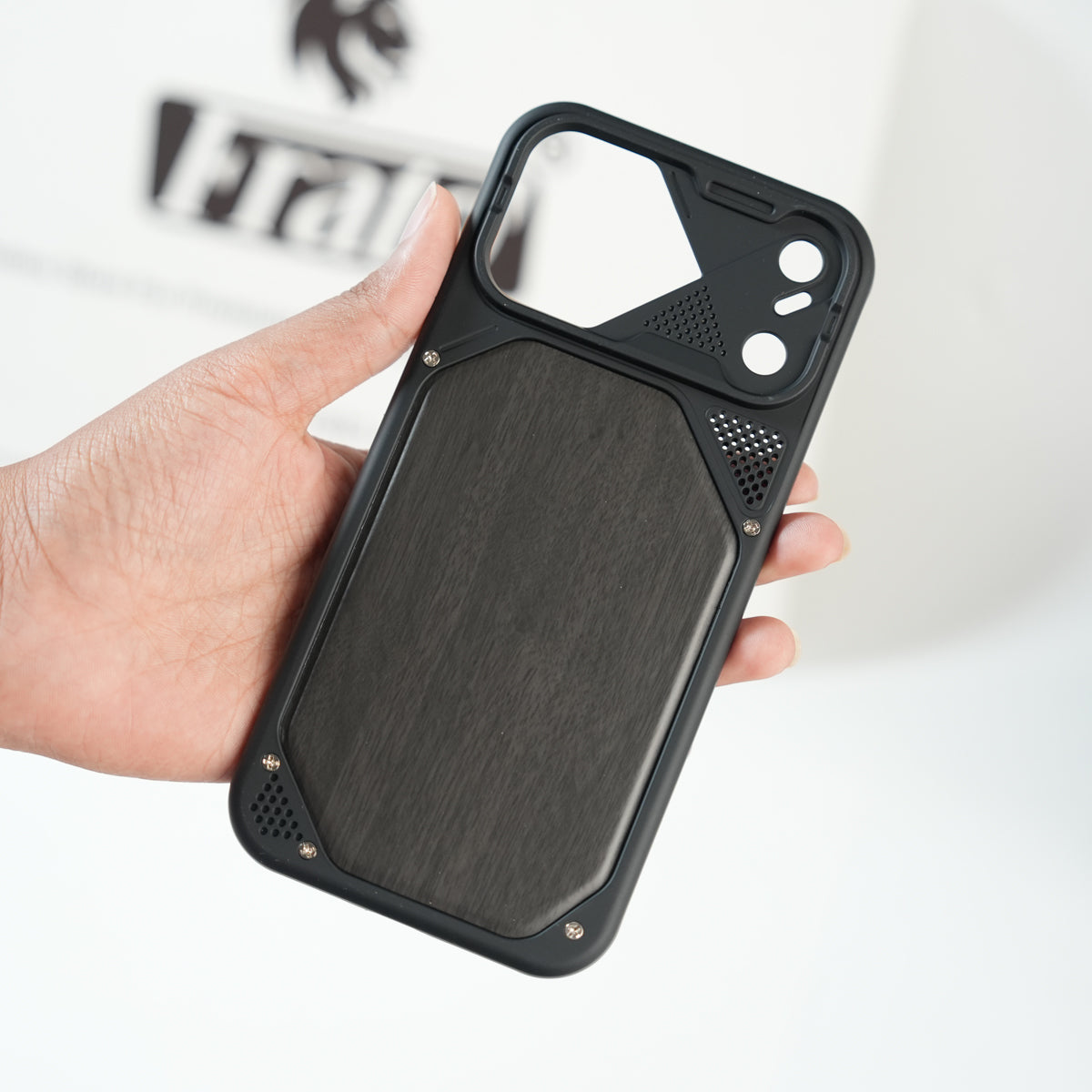 iPhone 17 Series Premium Wood Texture PVC MagSafe Protective Case