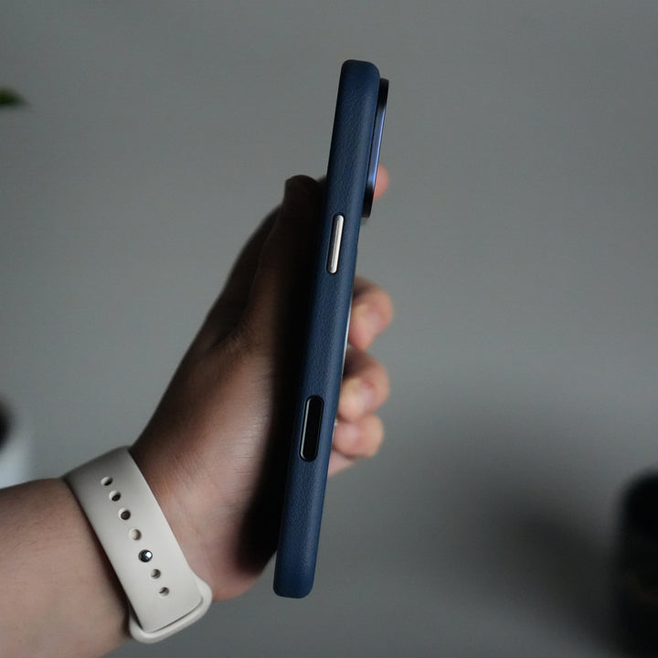 iPhone 17 Pro Max Premium Leather Kickstand Case | Metal Ring Stand | Shockproof Back Cover