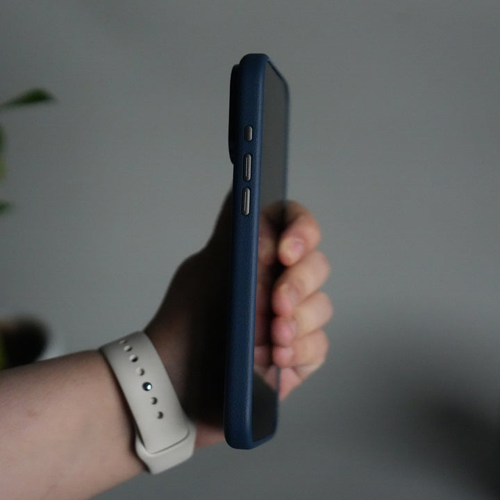 iPhone 17 Pro Max Premium Leather Kickstand Case | Metal Ring Stand | Shockproof Back Cover