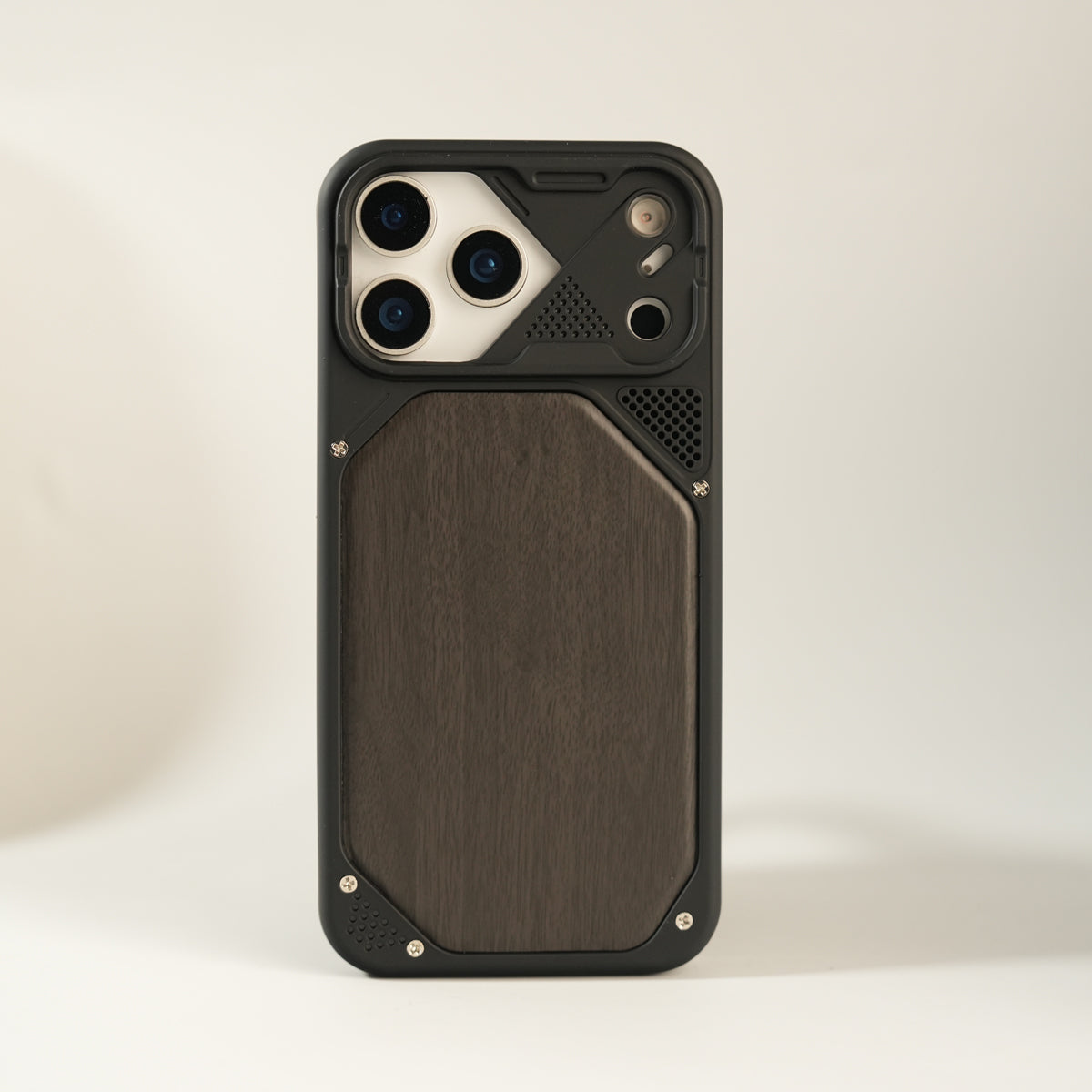 iPhone 17 Series Premium Wood Texture PVC MagSafe Protective Case