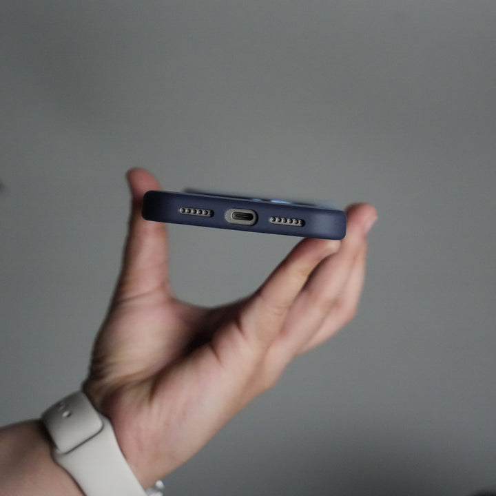 iPhone 17 Pro Max Liquid PC MagSafe Case | Soft Touch Back Cover with Metal Kickstand Ring