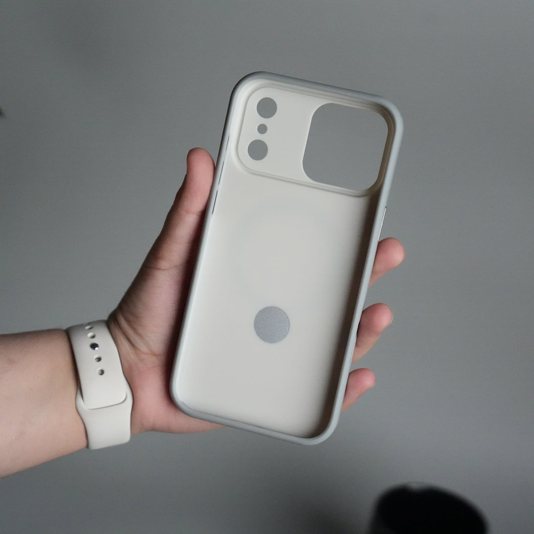 iPhone 17 Pro Max Liquid PC MagSafe Case | Soft Touch Back Cover with Metal Kickstand Ring