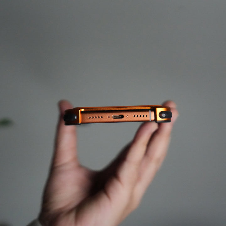 iPhone 17 Pro Premium Aluminum Metal Frame Case | Shockproof Corners | Luxury Leather Shells MagSafe Cover