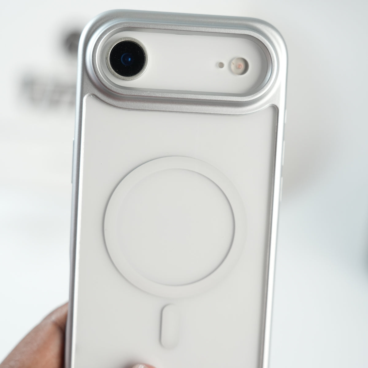 iPhone 17 Air Clear Acrylic MagSafe Case with Soft Silicone Bumper | Transparent Shockproof Cover