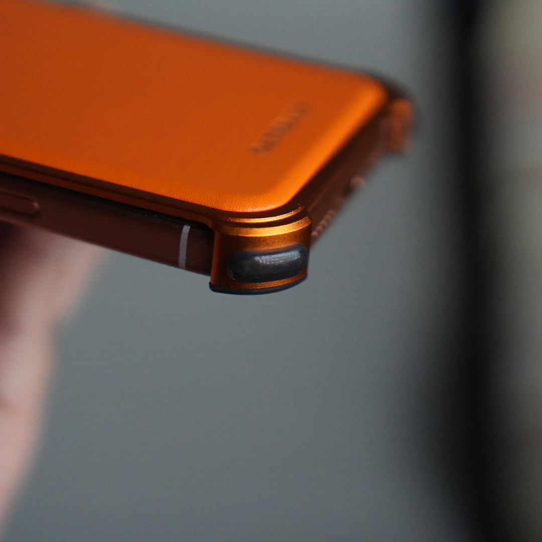 iPhone 17 Pro Premium Aluminum Metal Frame Case | Shockproof Corners | Luxury Leather Shells MagSafe Cover