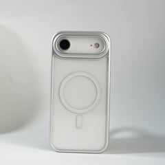 iPhone 17 Air Clear Acrylic MagSafe Case with Soft Silicone Bumper | Transparent Shockproof Cover