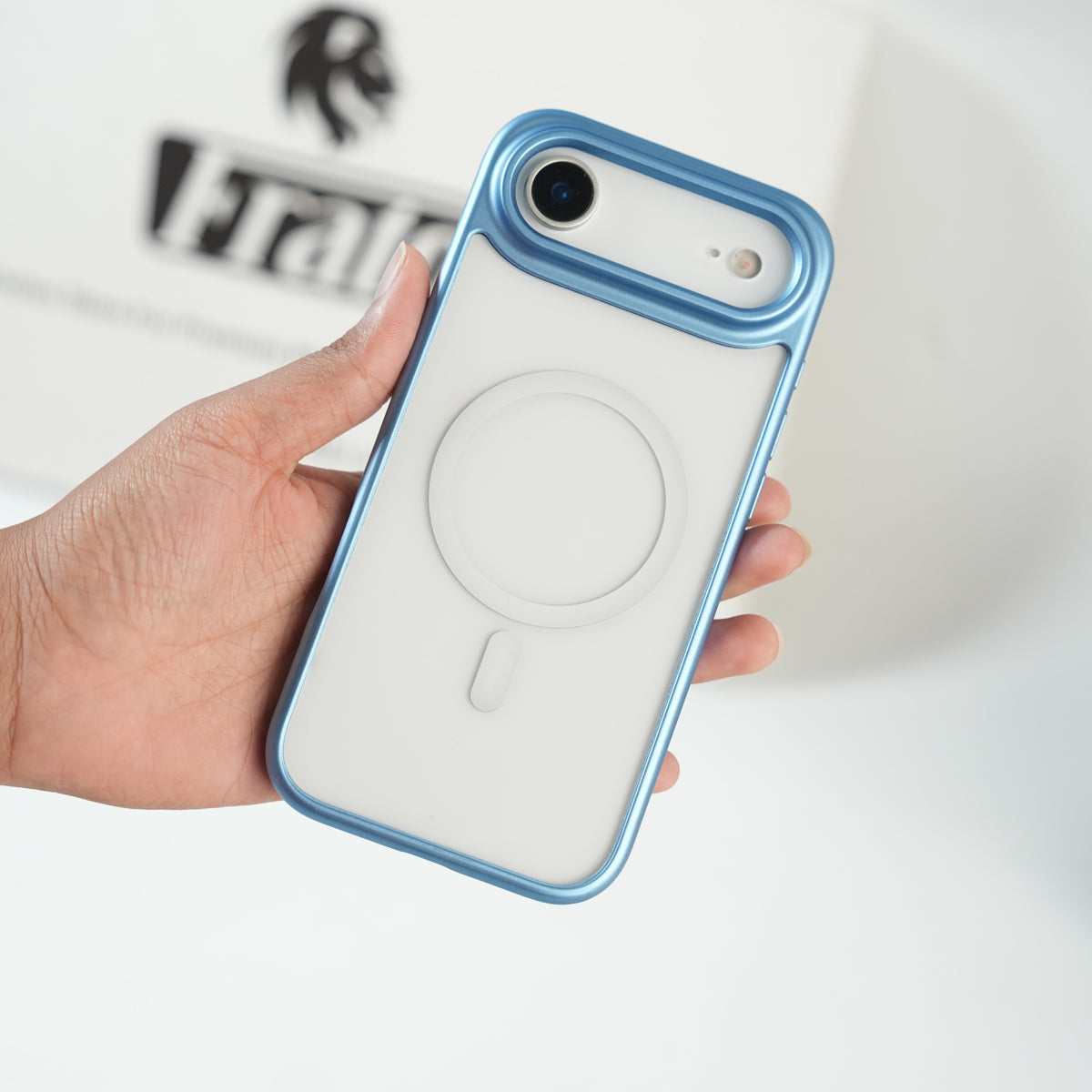 iPhone 17 Air Clear Acrylic MagSafe Case with Soft Silicone Bumper | Transparent Shockproof Cover