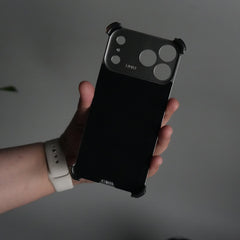 iPhone 17 Pro Max Premium Aluminum Metal Frame Case | Shockproof Corners | Luxury Leather Shells MagSafe Cover