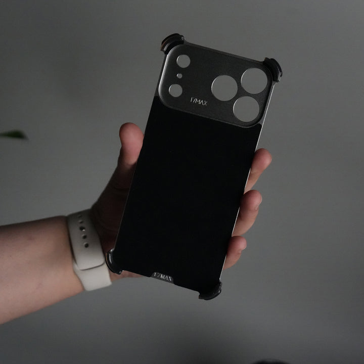 iPhone 17 Pro Premium Aluminum Metal Frame Case | Shockproof Corners | Luxury Leather Shells MagSafe Cover