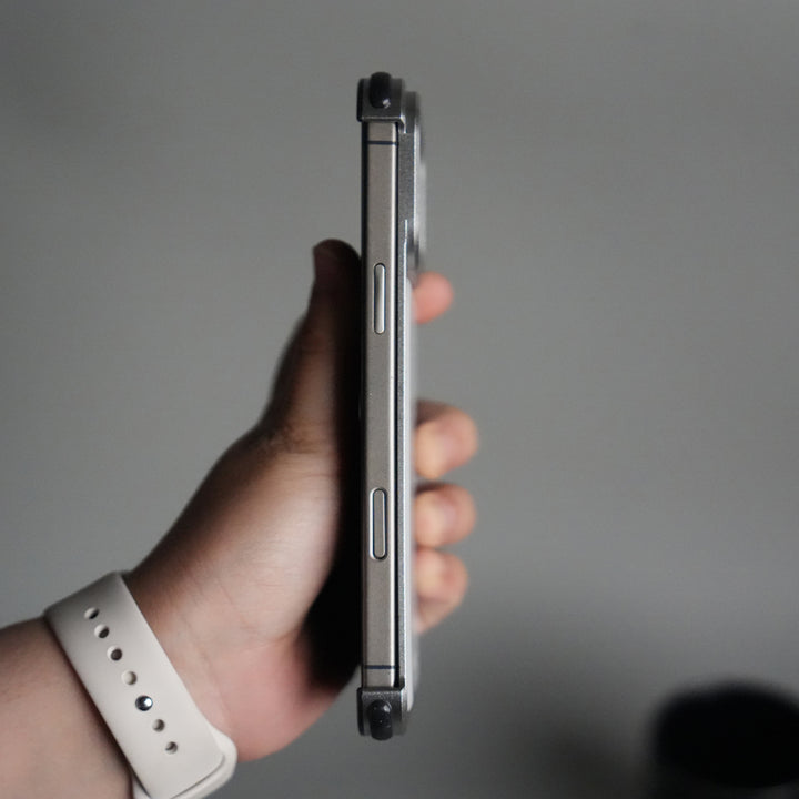 iPhone 17 Pro Premium Aluminum Metal Frame Case | Shockproof Corners | Luxury Leather Shells MagSafe Cover