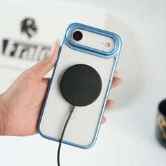 iPhone 17 Air Clear Acrylic MagSafe Case with Soft Silicone Bumper | Transparent Shockproof Cover