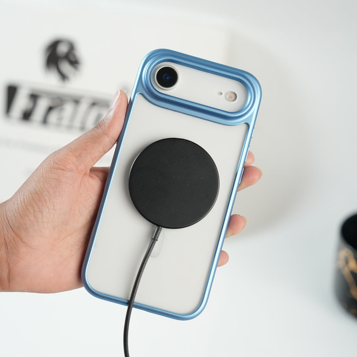 iPhone 17 Air Clear Acrylic MagSafe Case with Soft Silicone Bumper | Transparent Shockproof Cover
