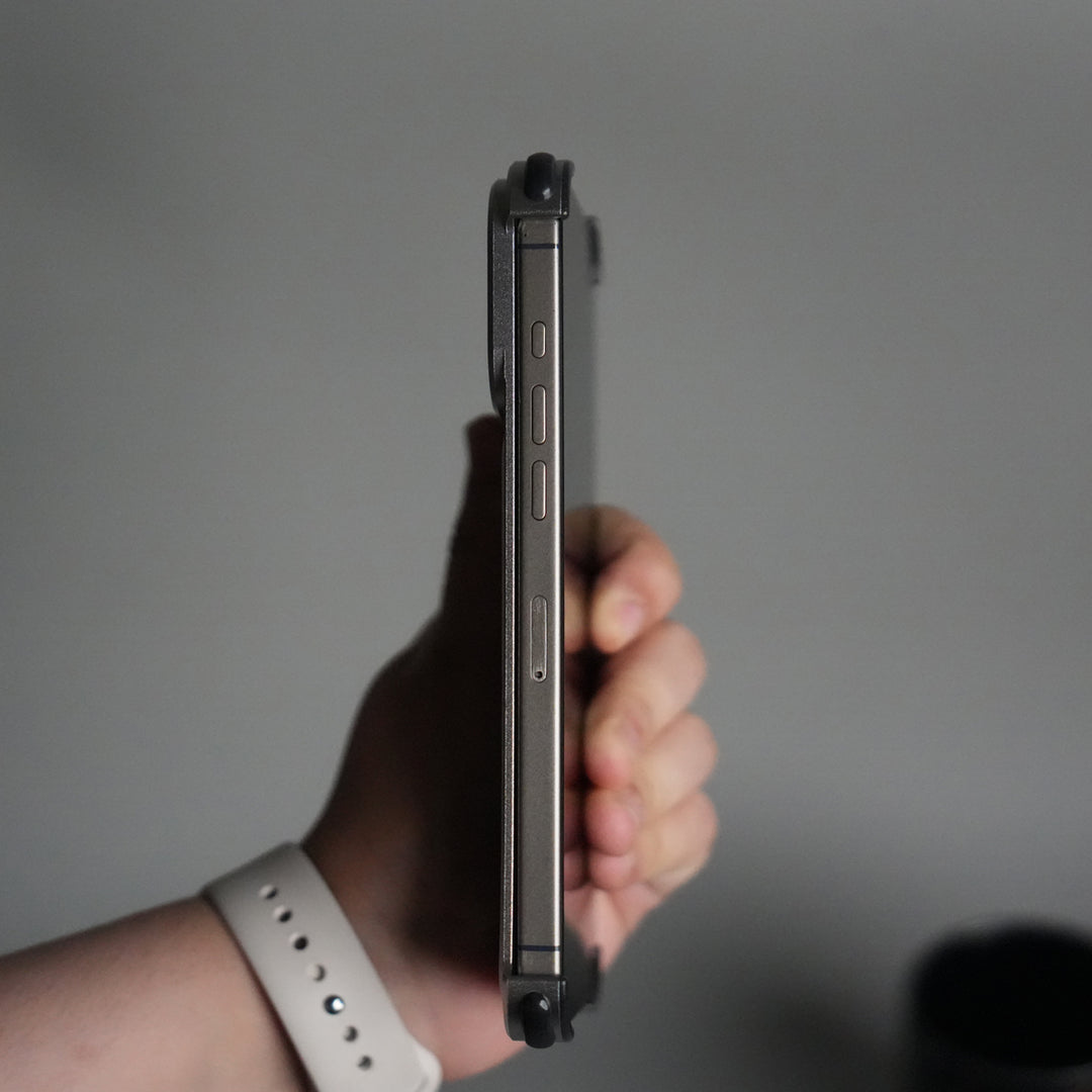 iPhone 17 Pro Premium Aluminum Metal Frame Case | Shockproof Corners | Luxury Leather Shells MagSafe Cover