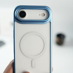 iPhone 17 Air Clear Acrylic MagSafe Case with Soft Silicone Bumper | Transparent Shockproof Cover