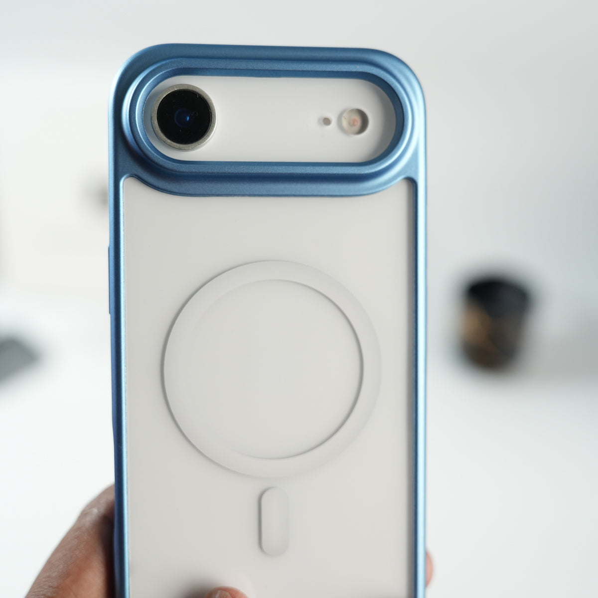 iPhone 17 Air Clear Acrylic MagSafe Case with Soft Silicone Bumper | Transparent Shockproof Cover