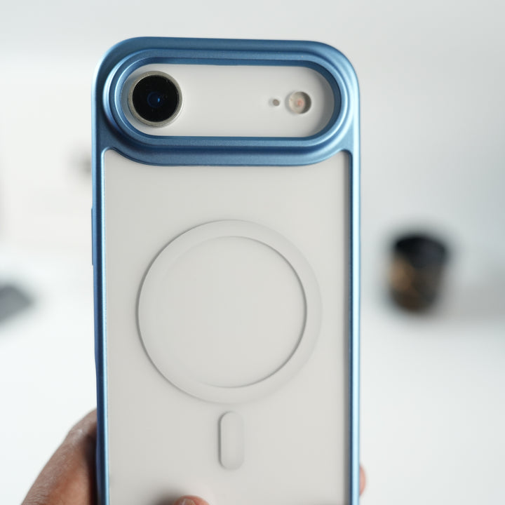 iPhone 17 Air Clear Acrylic MagSafe Case with Soft Silicone Bumper | Transparent Shockproof Cover