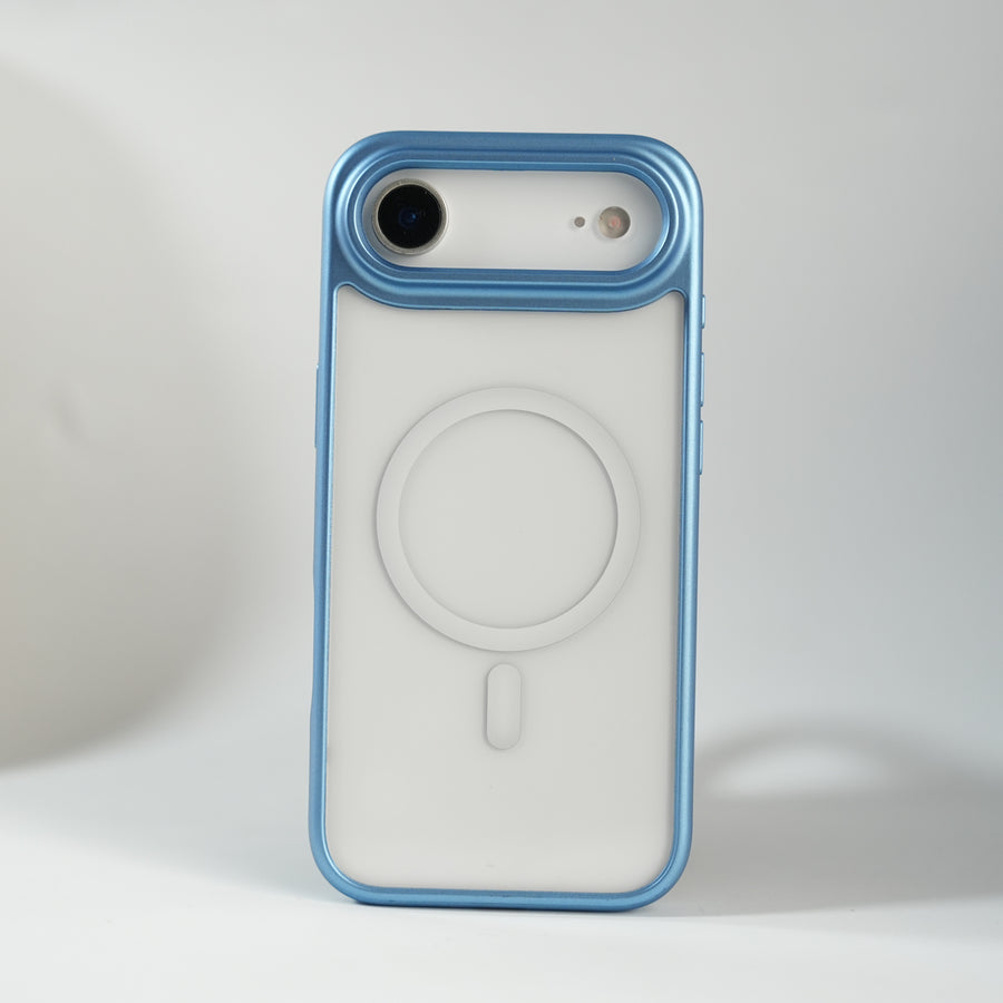 iPhone 17 Air Clear Acrylic MagSafe Case with Soft Silicone Bumper | Transparent Shockproof Cover