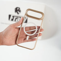 iPhone 17 Air Clear Acrylic MagSafe Case with Soft Silicone Bumper | Transparent Shockproof Cover