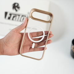 iPhone 17 Air Clear Acrylic MagSafe Case with Soft Silicone Bumper | Transparent Shockproof Cover