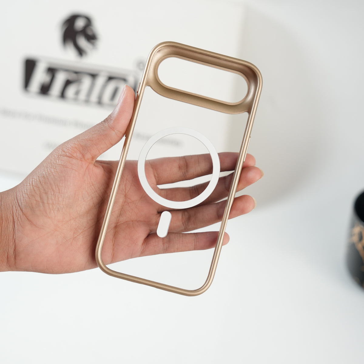 iPhone 17 Air Clear Acrylic MagSafe Case with Soft Silicone Bumper | Transparent Shockproof Cover