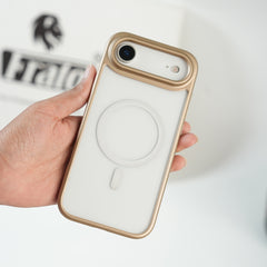 iPhone 17 Air Clear Acrylic MagSafe Case with Soft Silicone Bumper | Transparent Shockproof Cover